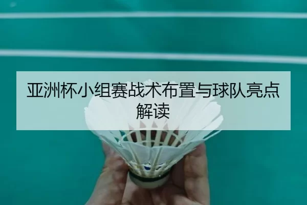亚洲杯小组赛战术布置与球队亮点解读